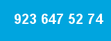 923 647 52 74 923 647 52 74